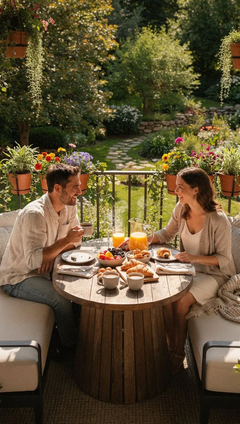 Helle Küche mit modernen Geräten und farblich abgestimmten Akzenten.